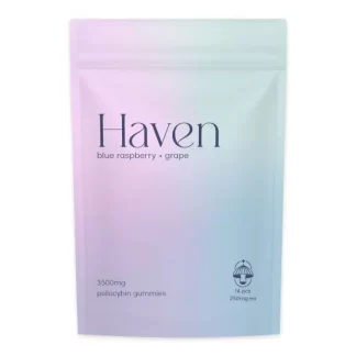 Haven Psilocybin Gummies - Blue Raseberry & Grape - 3500mg