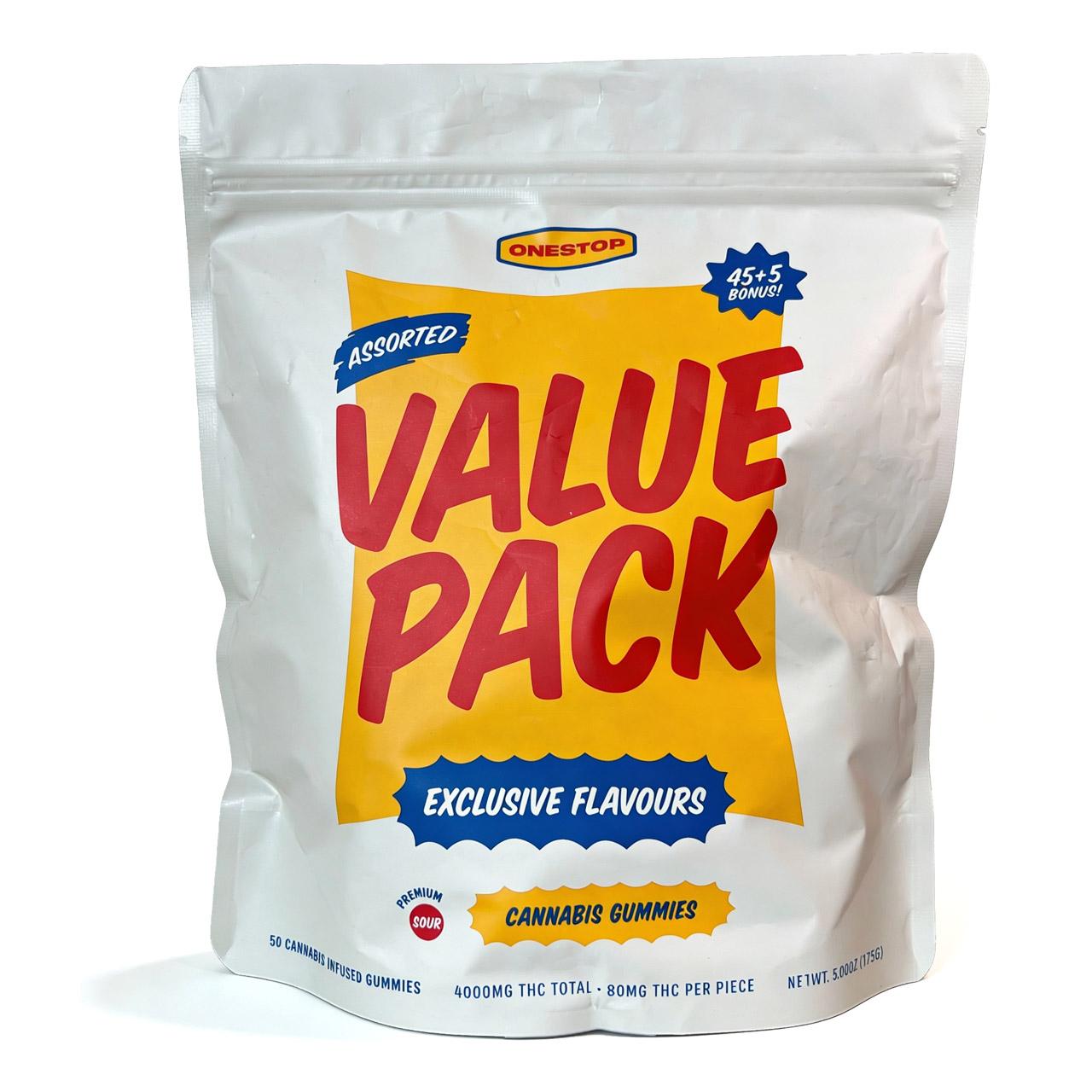 *NEW* OneStop Assorted Gummies Mega Value Pack – 4000mg